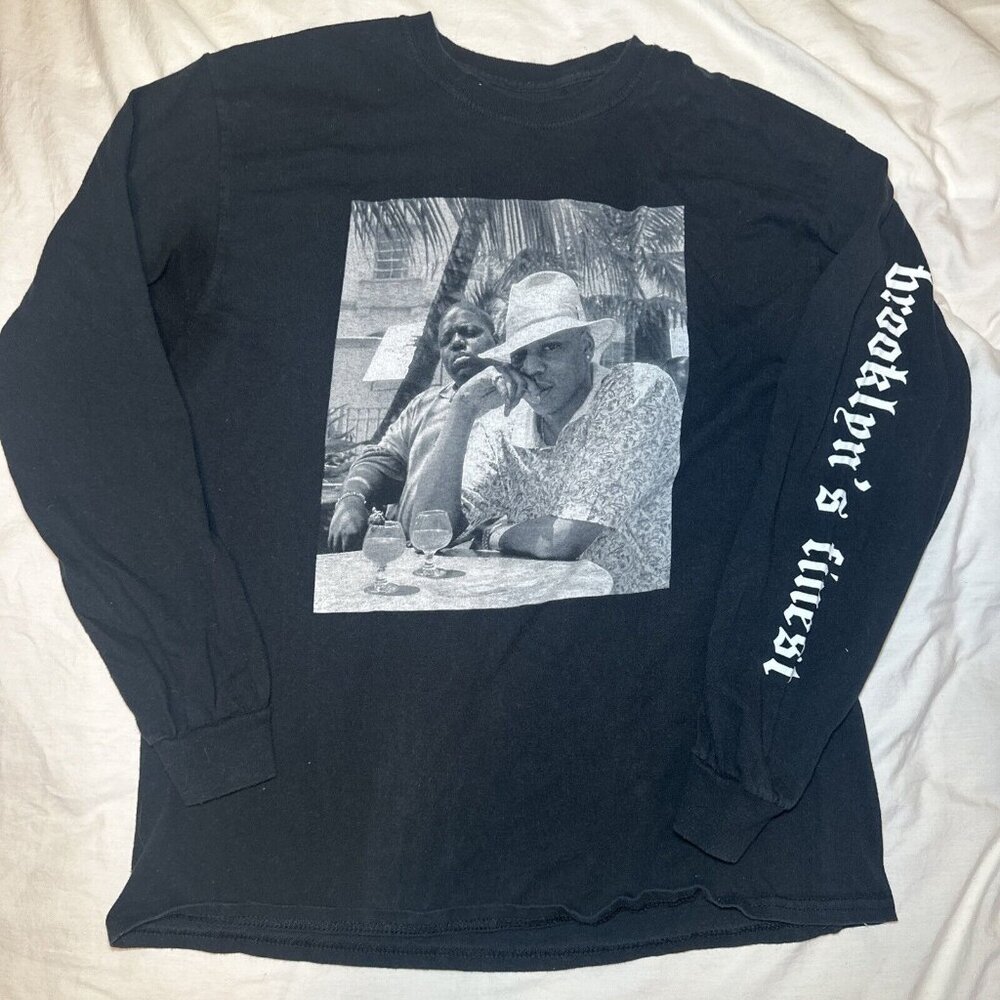 Reasonable Doubt T-shirt Brand Biggie Jay Z Brooklyn's Finest Long Sleeve L